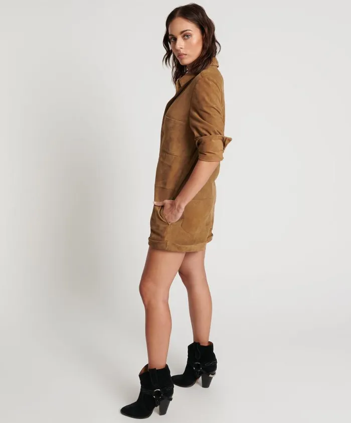 Women TAN SUEDE PROPHECY JUMPSUIT One Teaspoon Denim Jumpsuits Women TAN SUEDE PROPHECY JUMPSUIT One Teaspoon Denim Jumpsuits
