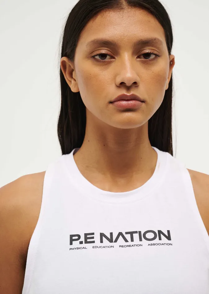 Women Tanks PE Nation AERO TANK IN OPTIC WHITE