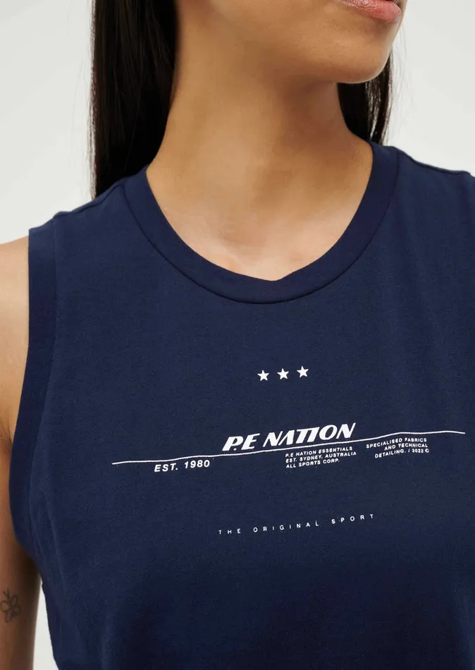 Women Tanks PE Nation WEST FOURTH TANK IN DARK NAVY