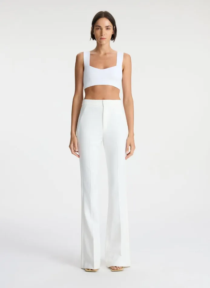 Women Tees and Tanks ALC Jordana Compact Knit Bra White