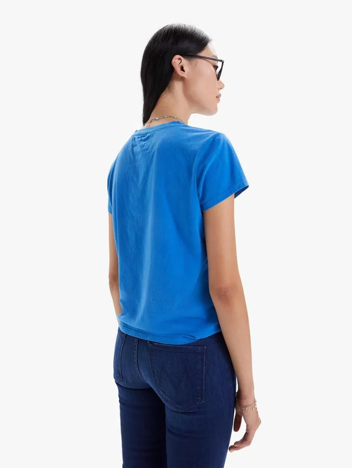 Women Tees Mother Denim The Boxy Goodie Goodie Blue