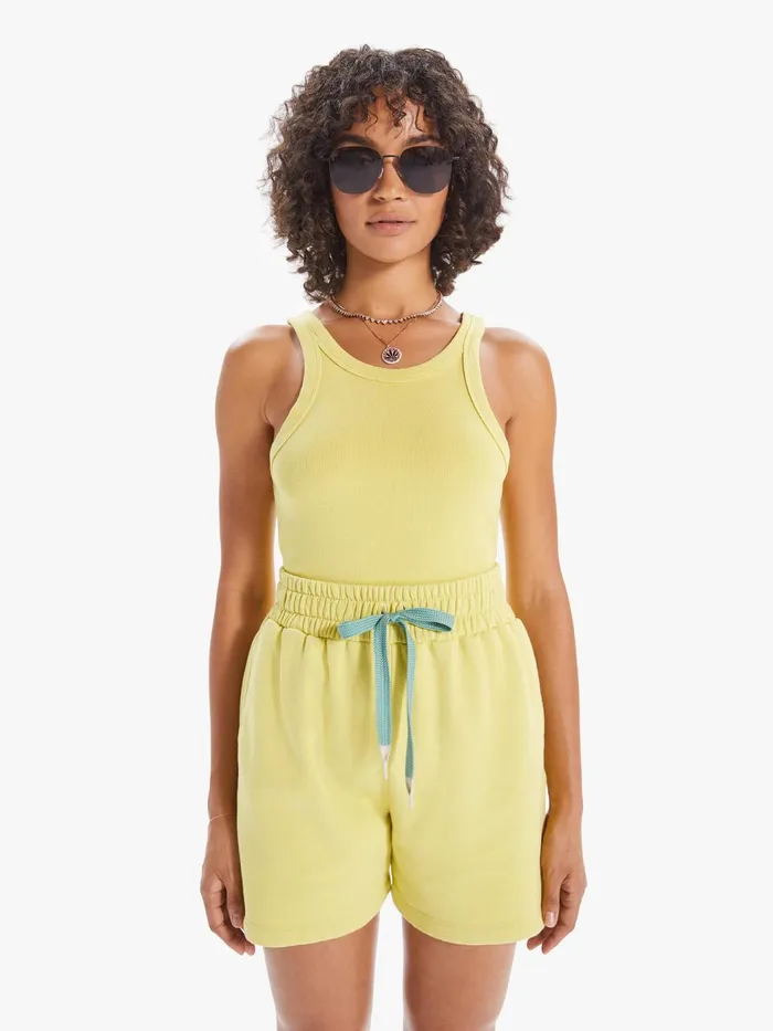 Women Tees Mother Denim The Chin Ups Tank Lightpastel Yellow