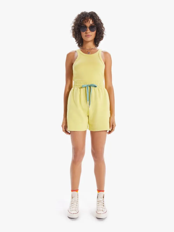 Women Tees Mother Denim The Chin Ups Tank Lightpastel Yellow