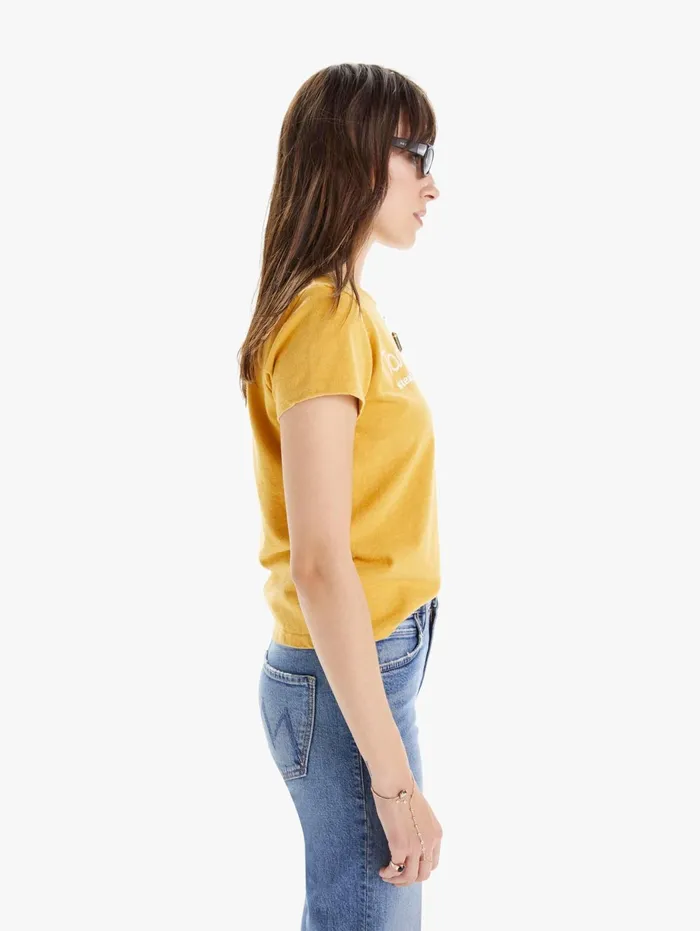 Women Tees Mother Denim The Lil Sinful Medium Orange