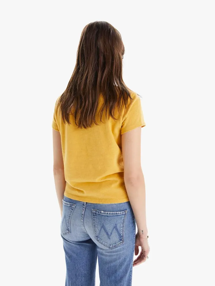 Women Tees Mother Denim The Lil Sinful Medium Orange