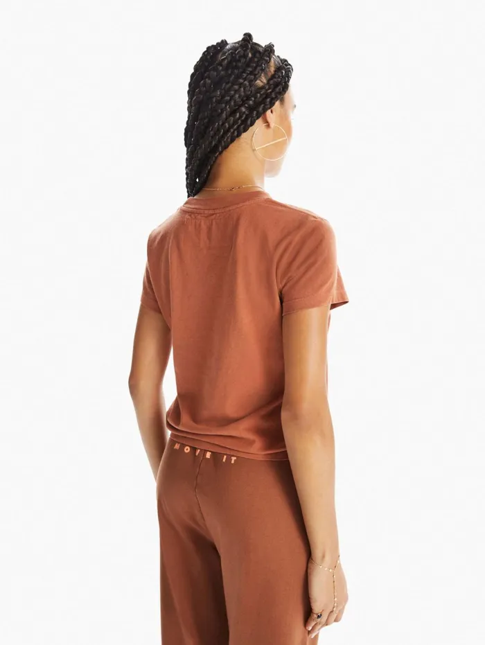 Women Tees Mother Denim The Rise and Shine Medium Brown
