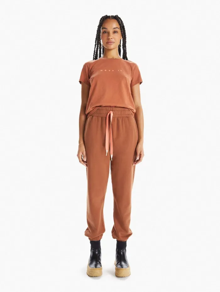 Women Tees Mother Denim The Rise and Shine Medium Brown