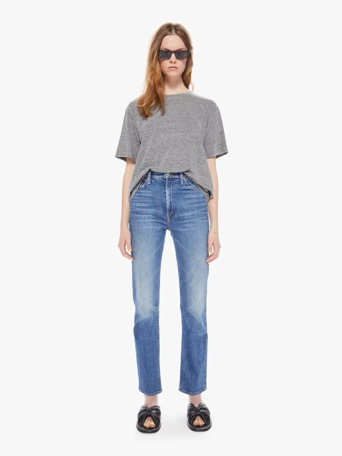 Women Tees Mother Denim The Rowdy Heather Grey