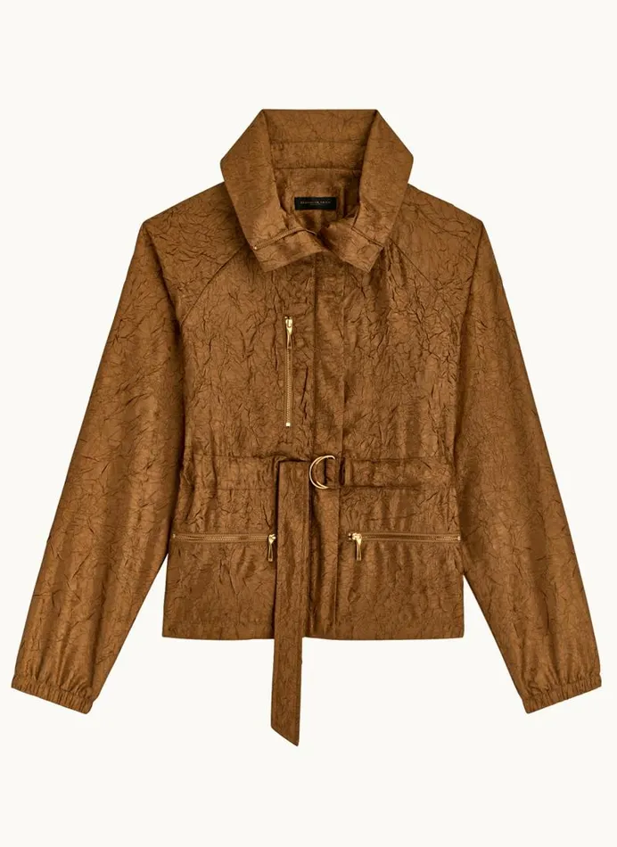 Women TEXTURE BELTED WRAP JACKET Bronze Donna Karan New York Jackets And Blazers Women TEXTURE BELTED WRAP JACKET Bronze Donna Karan New York Jackets And Blazers