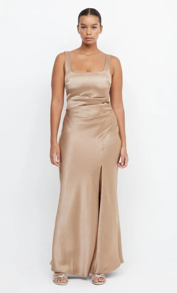 Women THE DREAMER SQUARE NECK DRESS 8211 GOLDEN Bec Bridge Bridesmaid Dresses