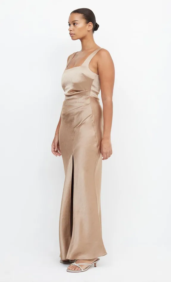 Women THE DREAMER SQUARE NECK DRESS 8211 GOLDEN Bec Bridge Bridesmaid Dresses