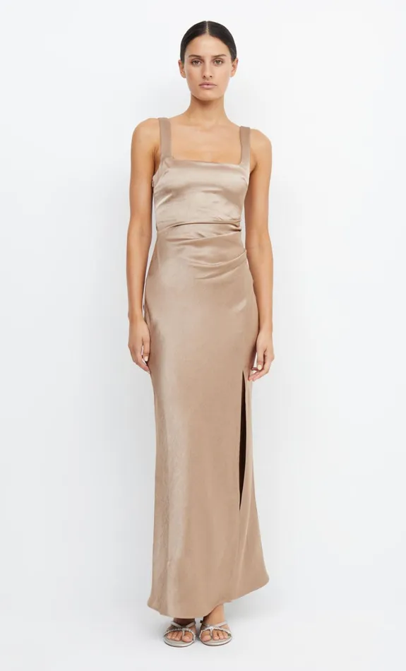 Women THE DREAMER SQUARE NECK DRESS 8211 GOLDEN Bec Bridge Bridesmaid Dresses