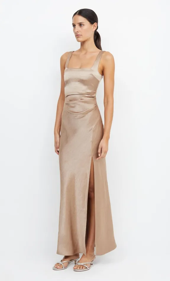 Women THE DREAMER SQUARE NECK DRESS 8211 GOLDEN Bec Bridge Bridesmaid Dresses
