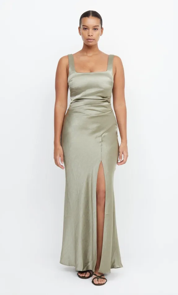Women THE DREAMER SQUARE NECK DRESS 8211 SAGE Bec Bridge Bridesmaid Dresses
