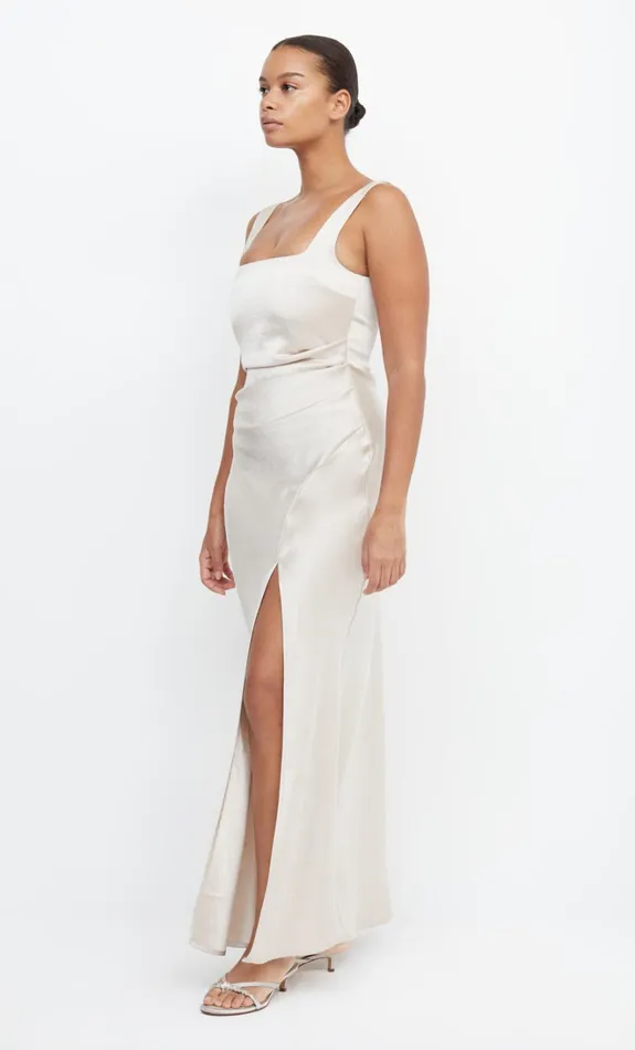 Women THE DREAMER SQUARE NECK DRESS 8211 SAND Bec Bridge Bridesmaid Dresses