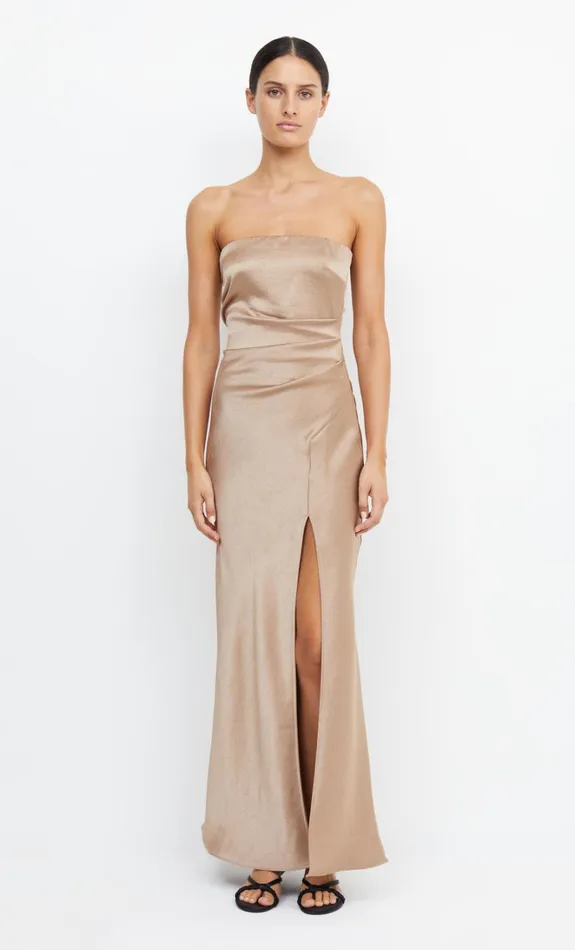 Women THE DREAMER STRAPLESS DRESS 8211 GOLDEN Bec Bridge Bridesmaid Dresses