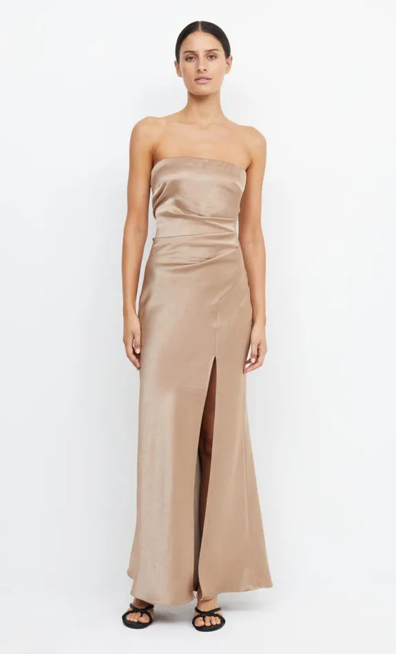 Women THE DREAMER STRAPLESS DRESS 8211 GOLDEN Bec Bridge Bridesmaid Dresses