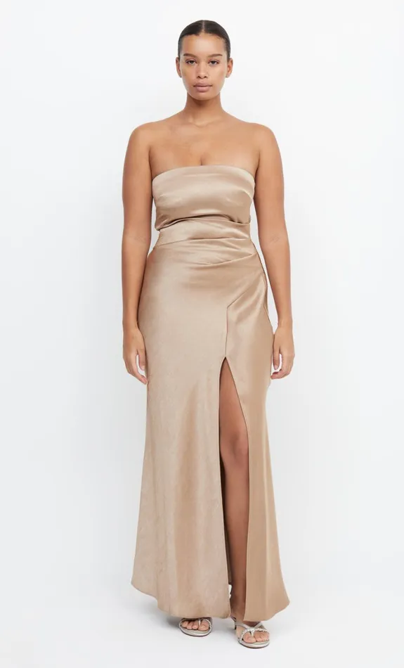 Women THE DREAMER STRAPLESS DRESS 8211 GOLDEN Bec Bridge Bridesmaid Dresses