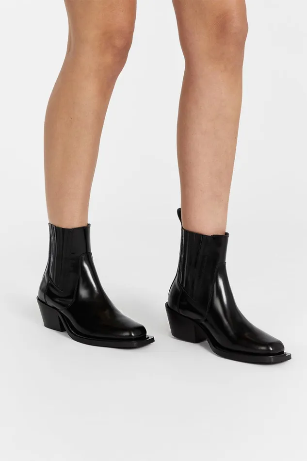 Women The Gift Shop DISSH ALOHAS DENVER BLACK LEATHER BOOT