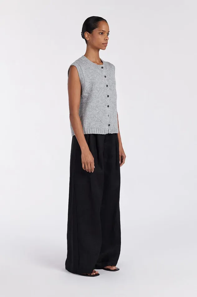 Women The Gift Shop DISSH FOSTER SILVER MARLE KNIT VEST