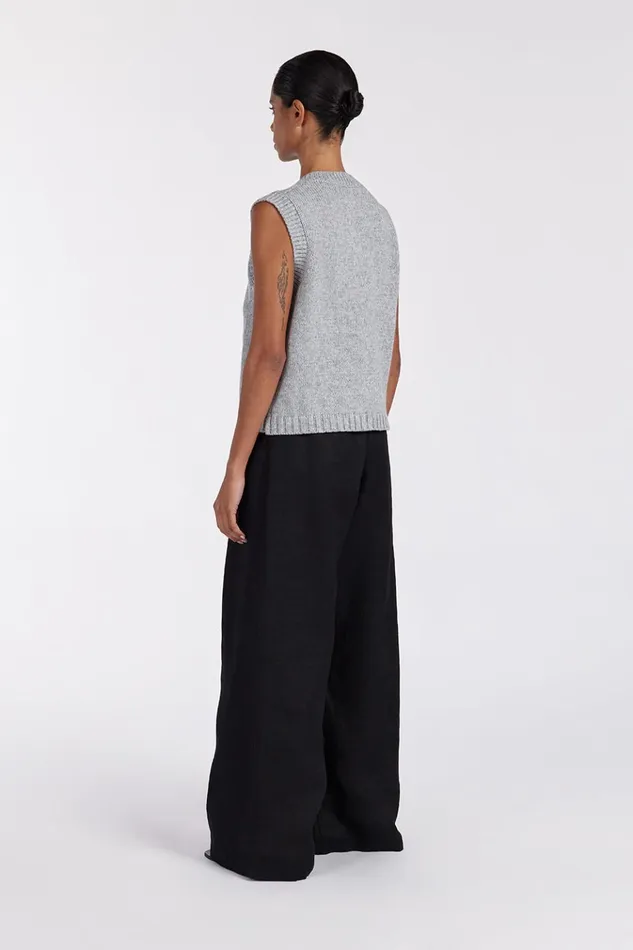 Women The Gift Shop DISSH FOSTER SILVER MARLE KNIT VEST