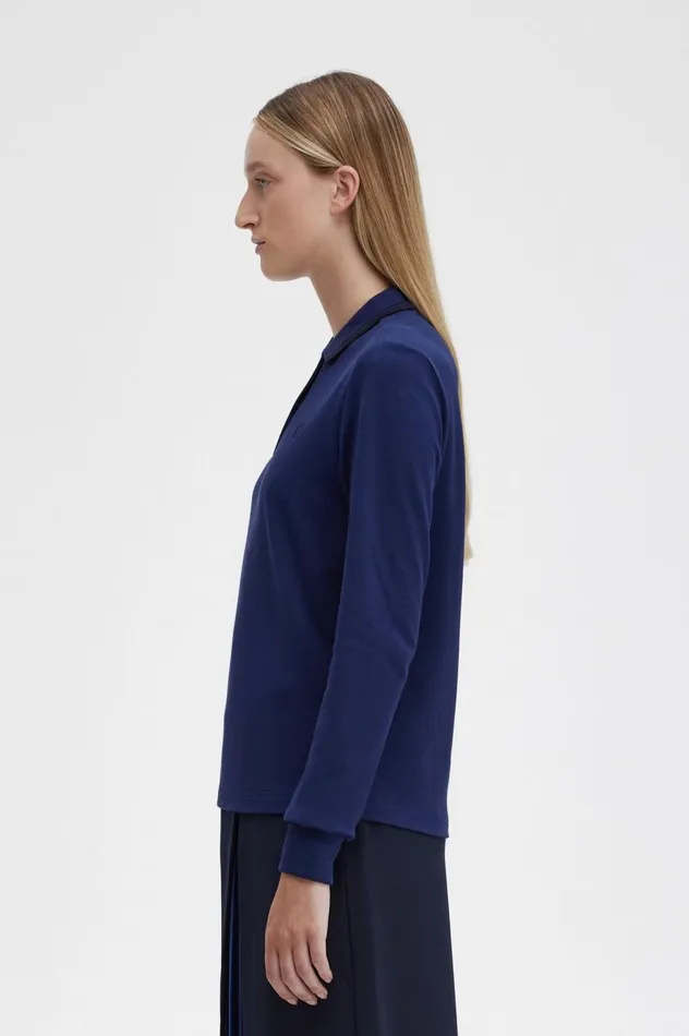 Women The ShirtG3636 French Navyblack Fred Perry The Fred Perry Shirt