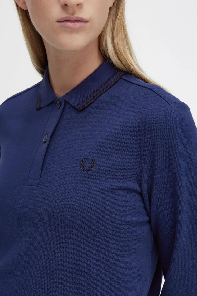 Women The ShirtG3636 French Navyblack Fred Perry The Fred Perry Shirt