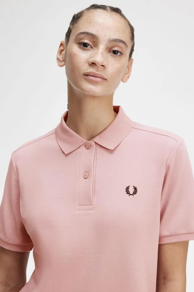 Women The ShirtG6000 Dusty Rose Pinkblack Fred Perry The Fred Perry Shirt