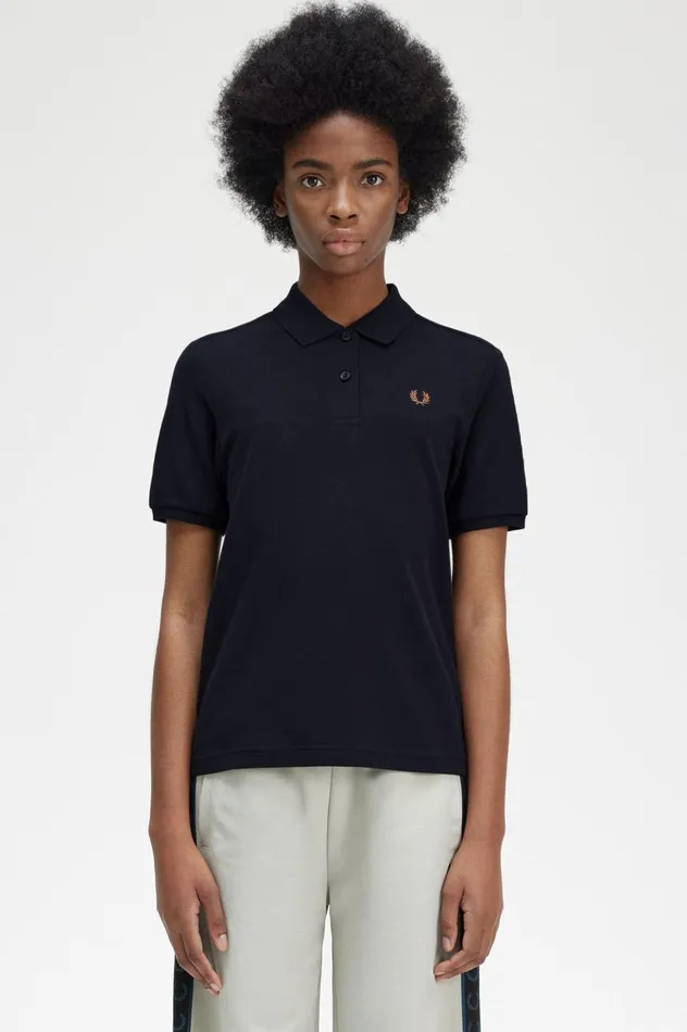 Women The ShirtG6000 Navyshaded Stone Fred Perry The Fred Perry Shirt