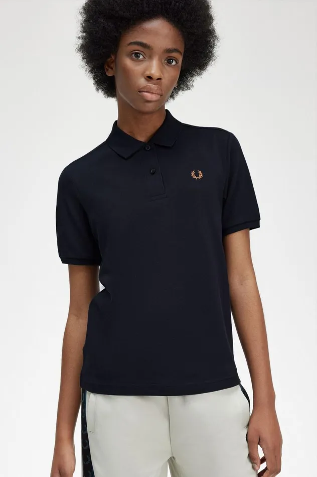 Women The ShirtG6000 Navyshaded Stone Fred Perry The Fred Perry Shirt