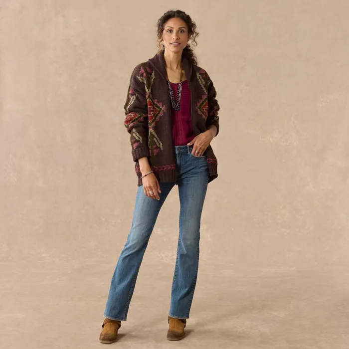 Women Thunderbird Heritage Cardigan Dark Brown Sundance Catalog Sweaters Women Thunderbird Heritage Cardigan Dark Brown Sundance Catalog Sweaters