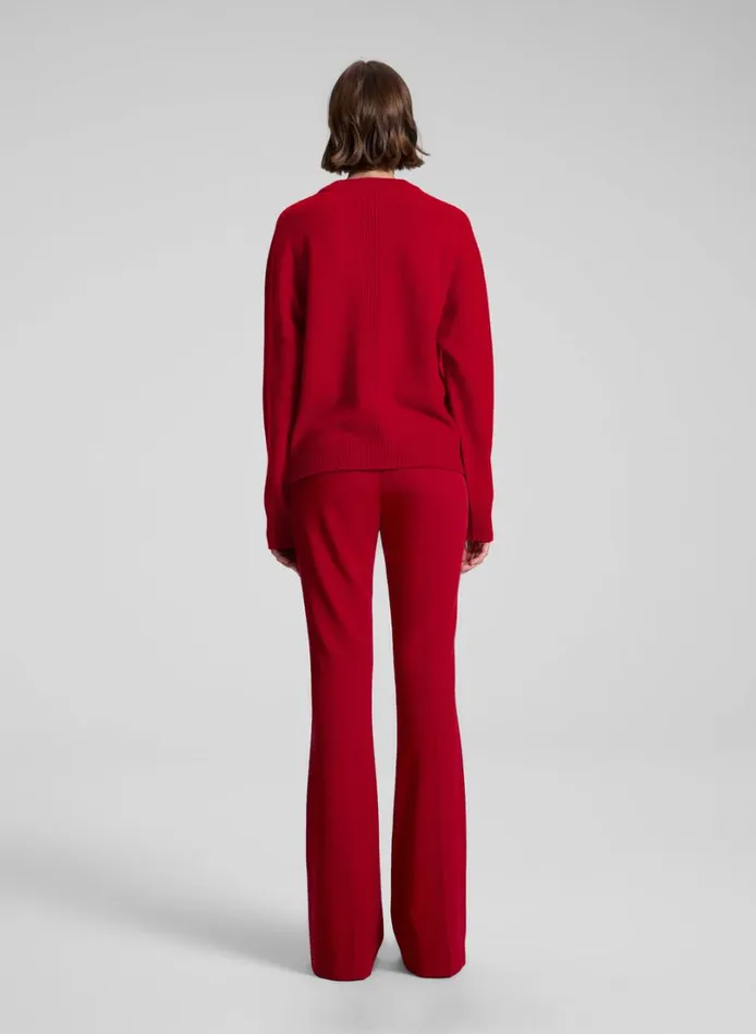 Women Tops ALC Calven Cashmere V Neck Sweater Really Red