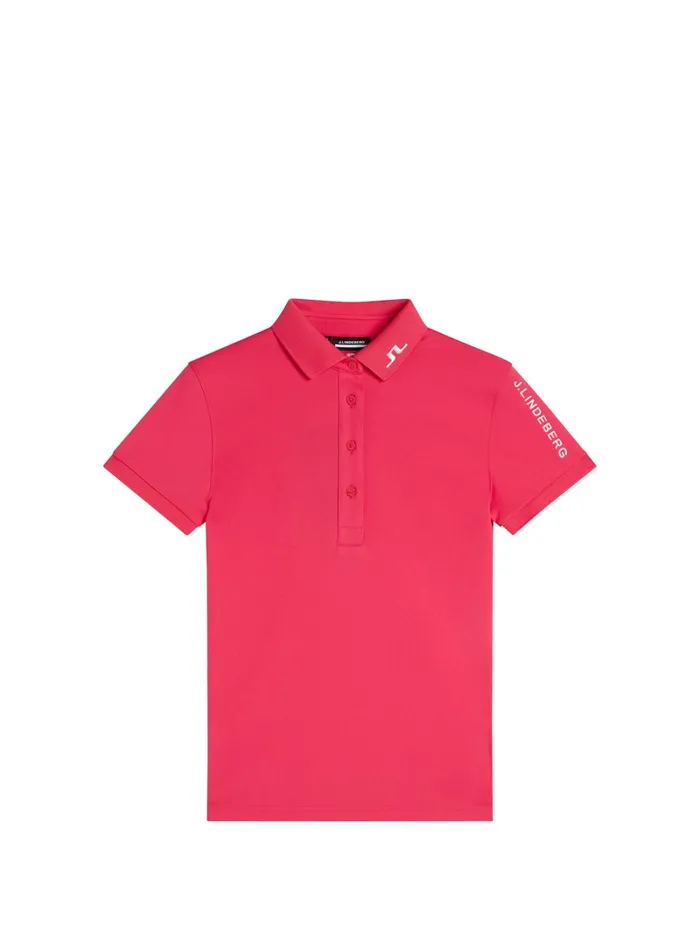 Women Tour Tech Polo Azalea JLindeberg Polo Shirts Women Tour Tech Polo Azalea JLindeberg Polo Shirts