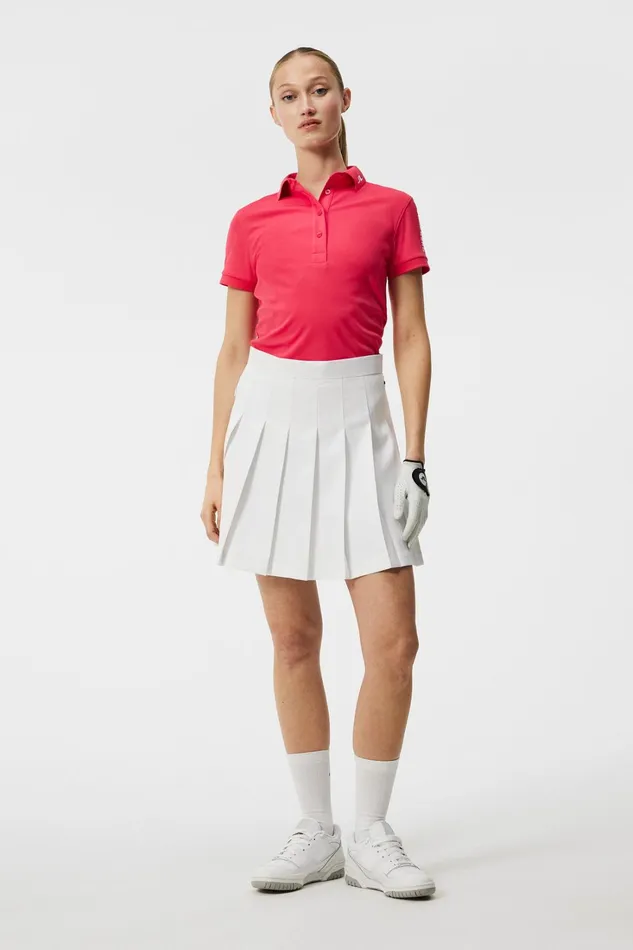 Women Tour Tech Polo Azalea JLindeberg Polo Shirts Women Tour Tech Polo Azalea JLindeberg Polo Shirts