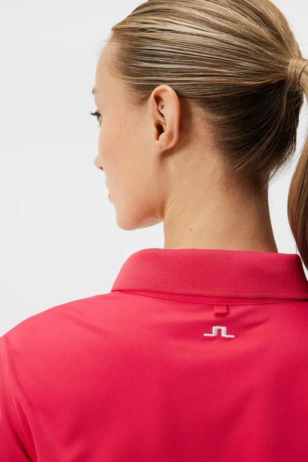 Women Tour Tech Polo Azalea JLindeberg Polo Shirts Women Tour Tech Polo Azalea JLindeberg Polo Shirts