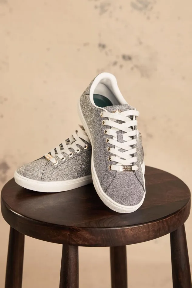 Women Trainers Holland Cooper Knightsbridge Crystal Trainer Silver Crystal Women Trainers Holland Cooper Knightsbridge Crystal Trainer Silver Crystal