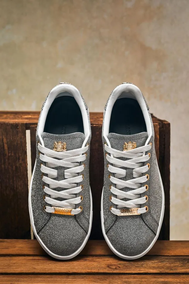 Women Trainers Holland Cooper Knightsbridge Crystal Trainer Silver Crystal Women Trainers Holland Cooper Knightsbridge Crystal Trainer Silver Crystal