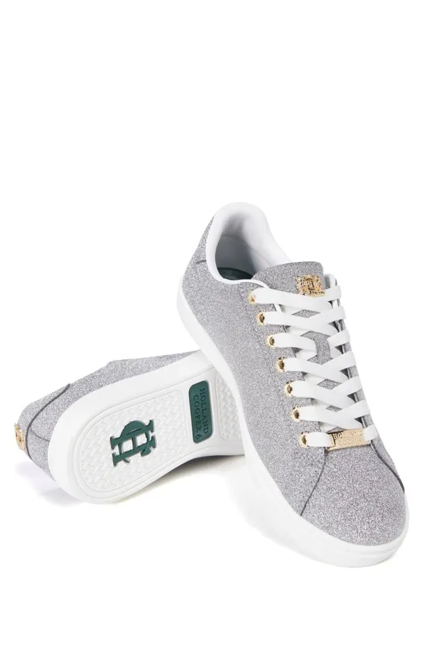 Women Trainers Holland Cooper Knightsbridge Crystal Trainer Silver Crystal Women Trainers Holland Cooper Knightsbridge Crystal Trainer Silver Crystal