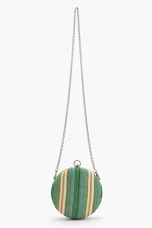 Women Tropical Mango Round Clutch Clutches America and Beyond