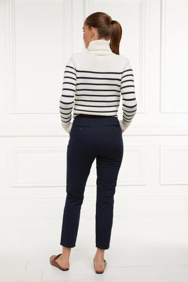 Women Trousers Holland Cooper Arnesby Chino Ink Navy Women Trousers Holland Cooper Arnesby Chino Ink Navy