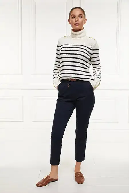 Women Trousers Holland Cooper Arnesby Chino Ink Navy Women Trousers Holland Cooper Arnesby Chino Ink Navy