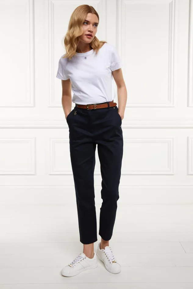 Women Trousers Holland Cooper Bexley Cigarette Trouser Ink Navy Women Trousers Holland Cooper Bexley Cigarette Trouser Ink Navy