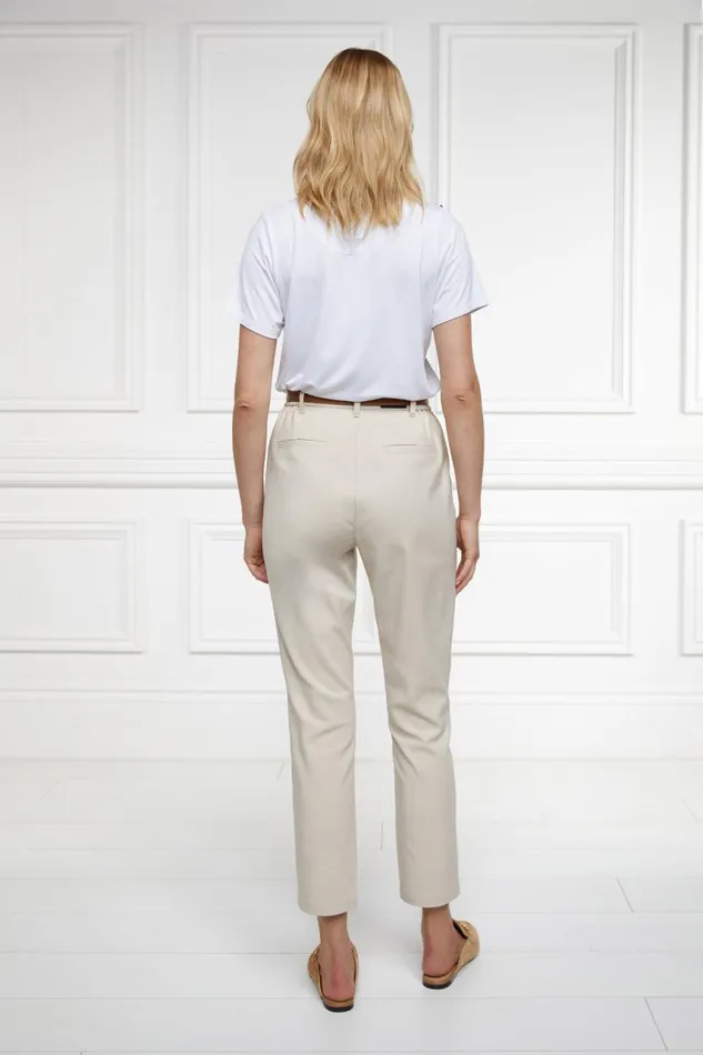 Women Trousers Holland Cooper Bexley Cigarette Trouser Stone Women Trousers Holland Cooper Bexley Cigarette Trouser Stone