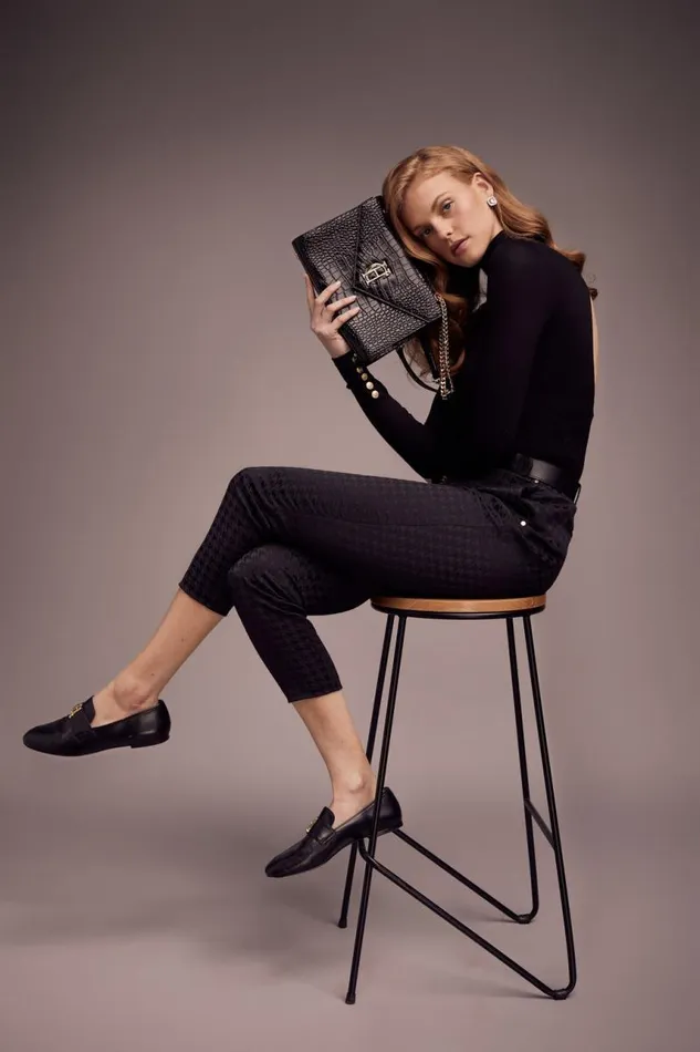 Women Trousers Holland Cooper Bexley Tailored Trouser Houndstooth Jacquard Women Trousers Holland Cooper Bexley Tailored Trouser Houndstooth Jacquard