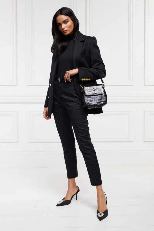 Women Trousers Holland Cooper Bexley Tailored Trouser Houndstooth Jacquard Women Trousers Holland Cooper Bexley Tailored Trouser Houndstooth Jacquard