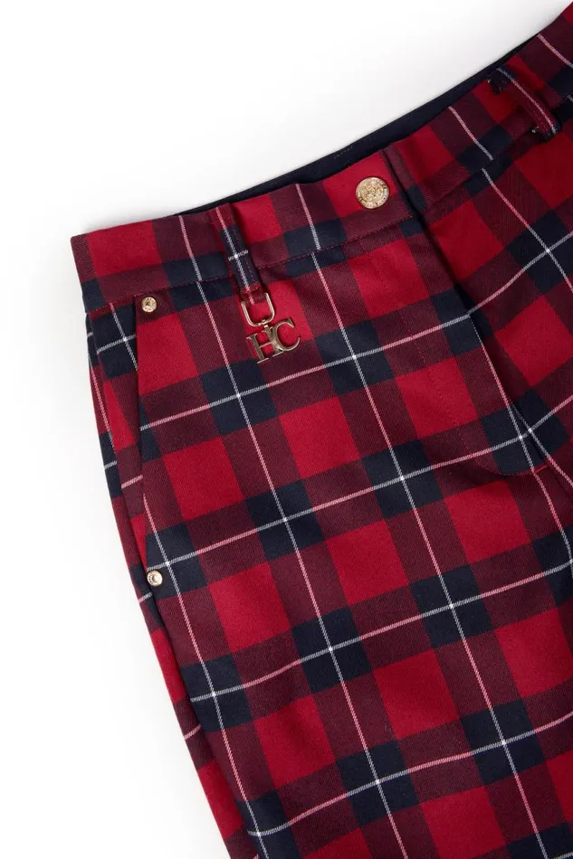 Women Trousers Holland Cooper Charlton Trousers Red Tartan Women Trousers Holland Cooper Charlton Trousers Red Tartan