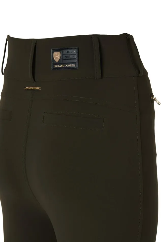 Women Trousers Holland Cooper Contour Trouser Dark Olive Women Trousers Holland Cooper Contour Trouser Dark Olive