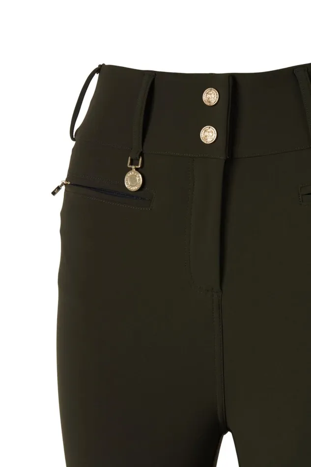 Women Trousers Holland Cooper Contour Trouser Dark Olive Women Trousers Holland Cooper Contour Trouser Dark Olive