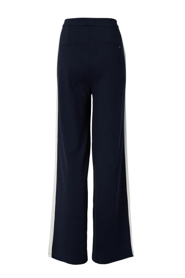 Women Trousers Holland Cooper Wide Leg Pant Ink Navy Women Trousers Holland Cooper Wide Leg Pant Ink Navy