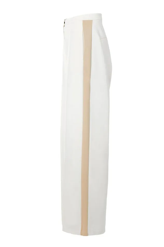 Women Trousers Holland Cooper Wide Leg Pant Natural Women Trousers Holland Cooper Wide Leg Pant Natural
